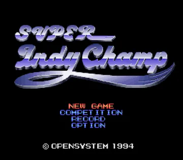 Super Indy Champ (Japan) screen shot title